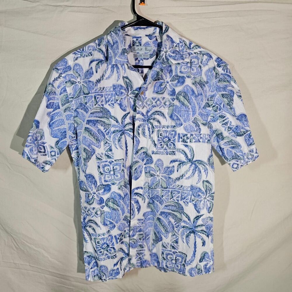Hawaiian-casuals Men's Batik Bay Reverse Print Hawaiian Shirt